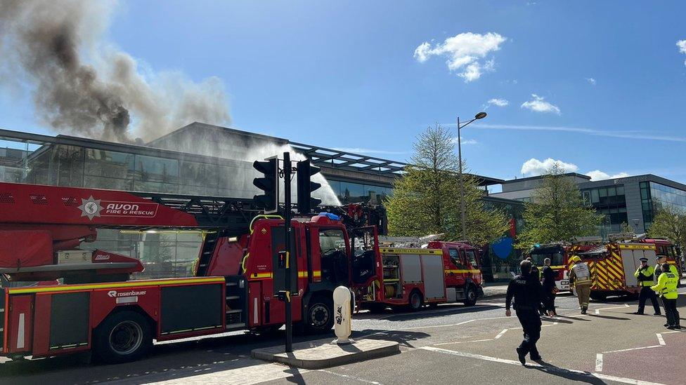 Fire services at We The Curious in Bristol