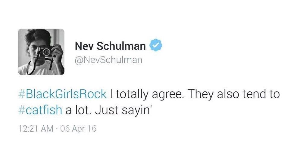 Tweet from Nev Schulman