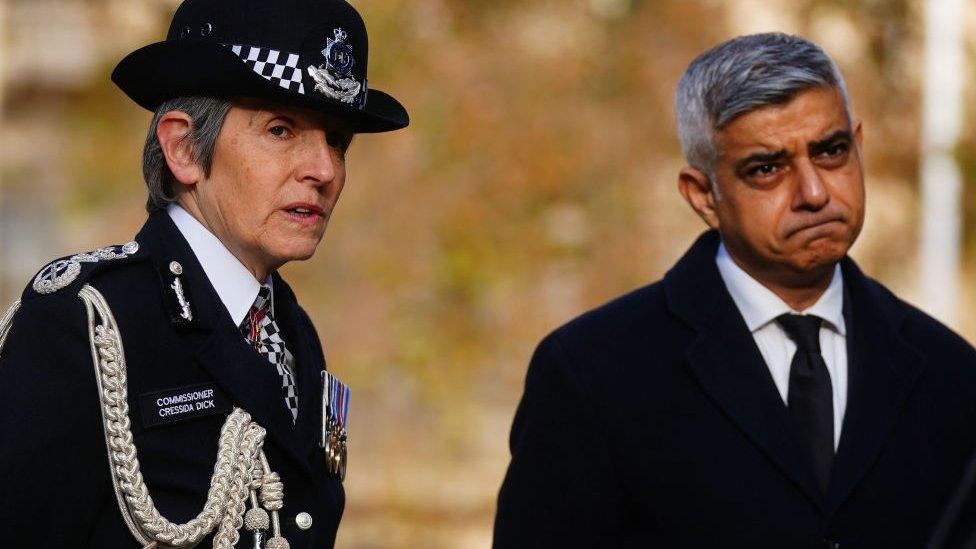 Dame Cressida Dick and London Mayor Sadiq Khan