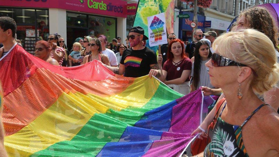 Southend Pride parade.