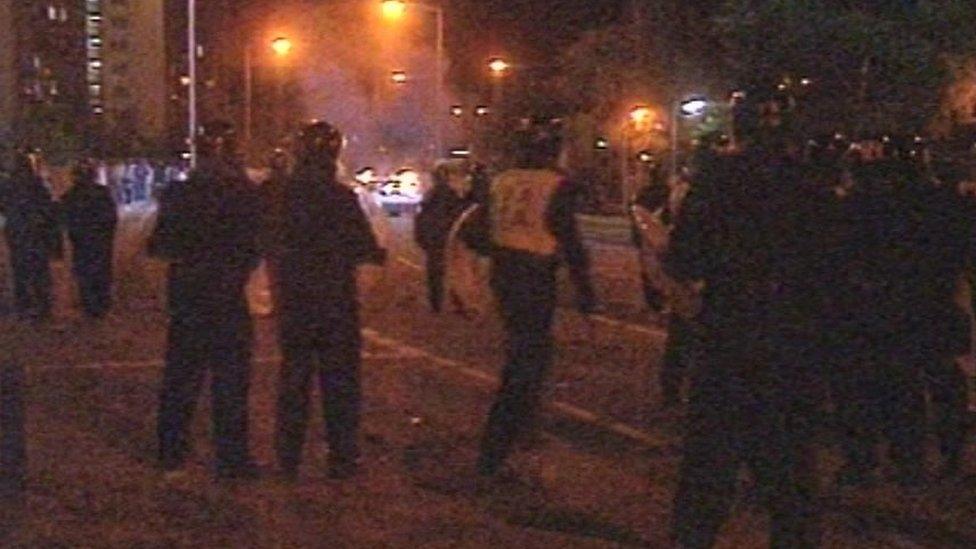 Riots in Marsh Farm, Luton