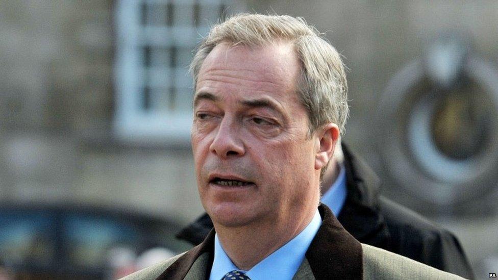 UKIP leader Nigel Farage