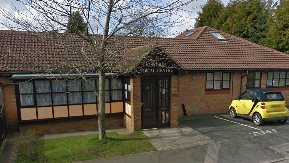 Street view of Moss Side Medical Centre in Leyland