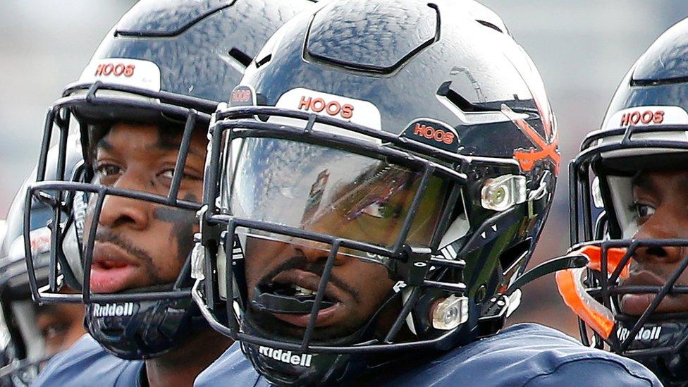 University of Virginia's NCAA football team Virginia Cavaliers linebacker D'Sean Perry,