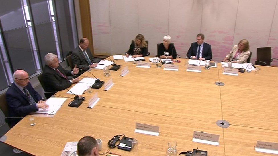 Carwyn Jones at the assembly's external affairs committee