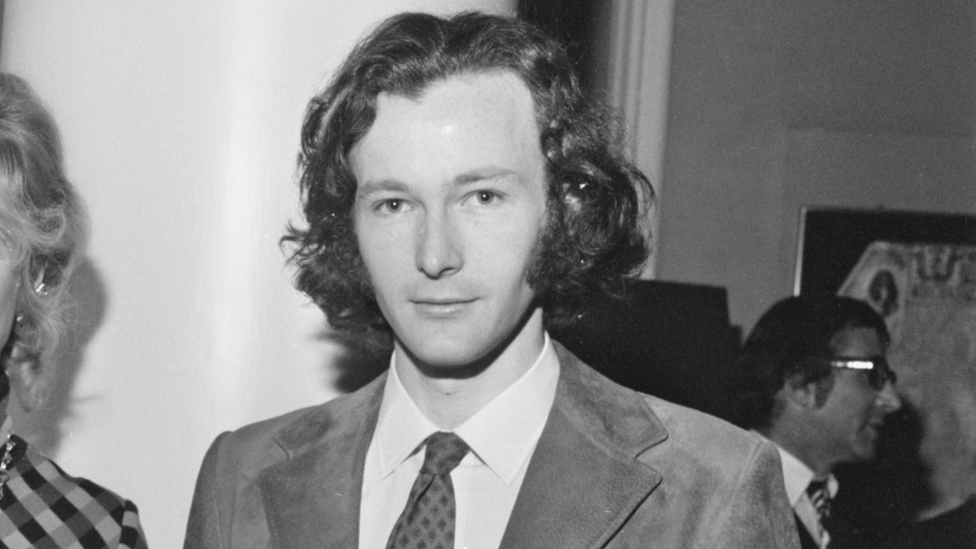 Black and white image of a young Philip Pullman.