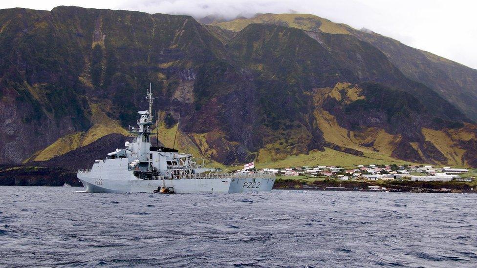 HMS Forth in the South Atlantic