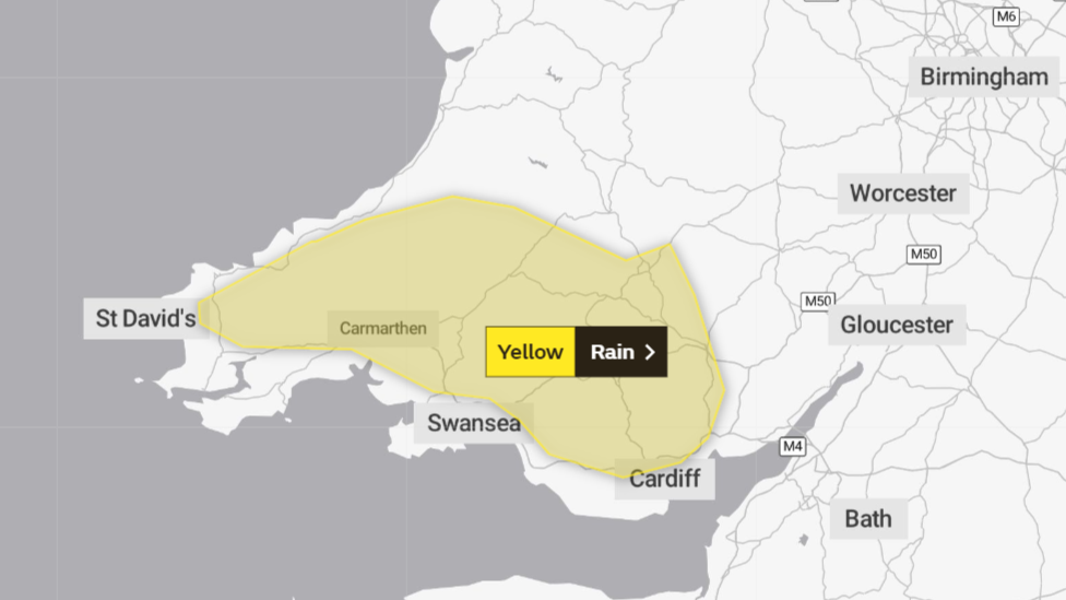 Weather warning Wednesday