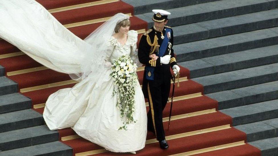 The wedding of Prince Charles and Lady Diana Spencer