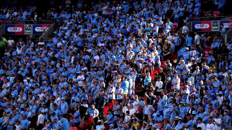 Coventry fans at Wembley