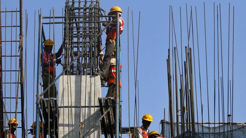 Building site in Mumbai