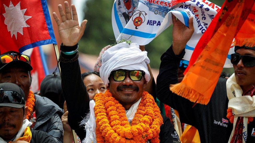 hari in kathmandu after climbing mount everest