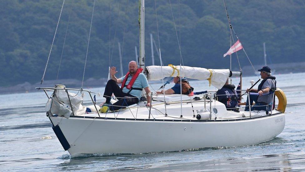 Many people were enjoying a sail from Portaferry Marina on Friday