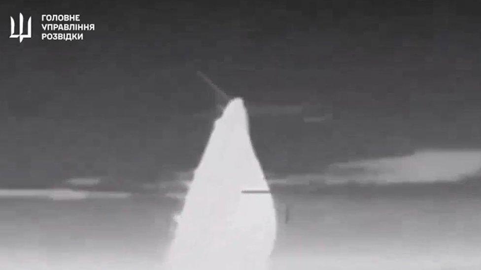 Video shows bow of missile boat