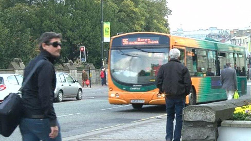 Transport in the centre of Cardiff