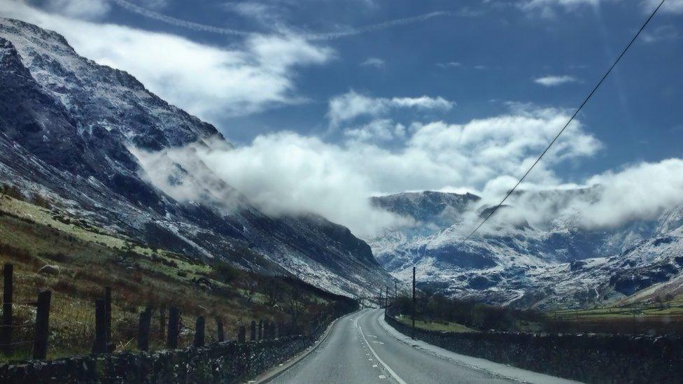 Jac Jones took this photograph of Cwm Ogwen, near Bethesda, whilst travelling to Gobowen