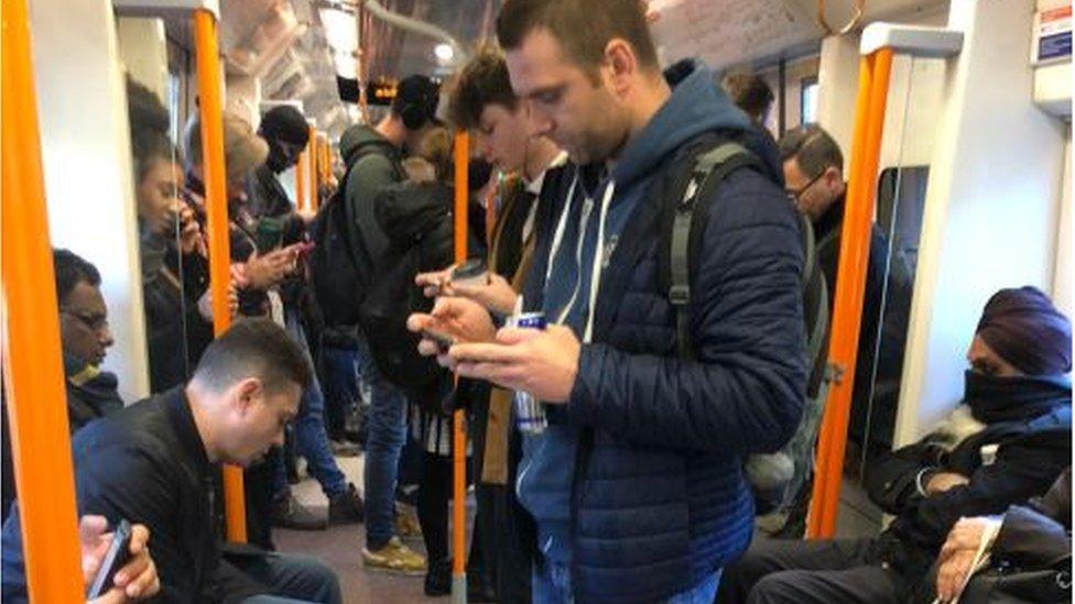 Passengers on London Overground