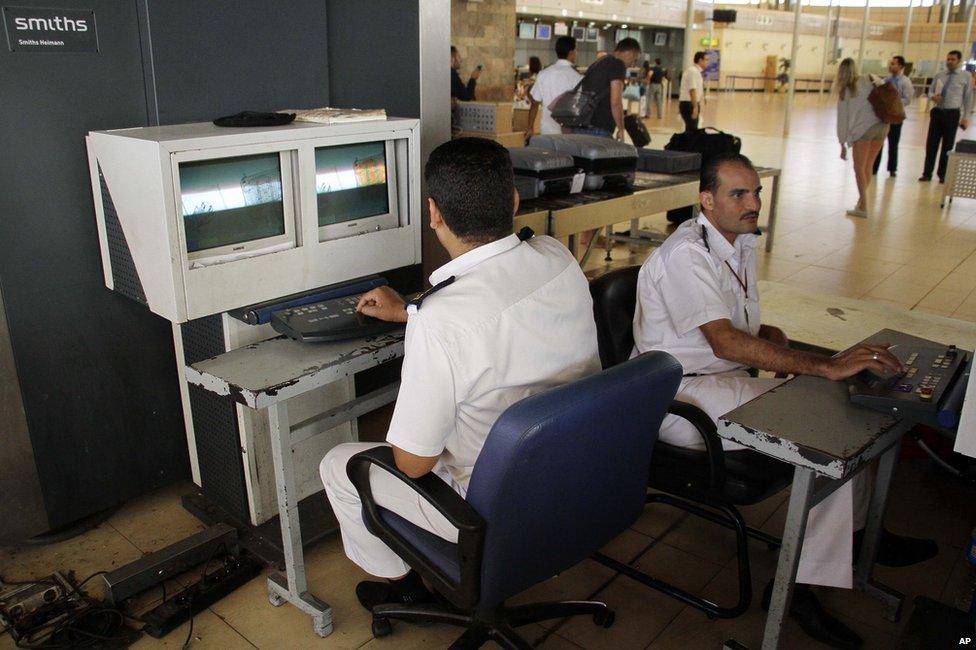 Security at Sharm el-Sheikh Airport in Egypt