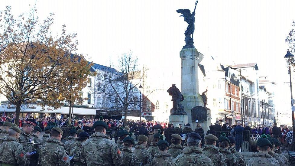 Armistice Day ceremony in Londonderry