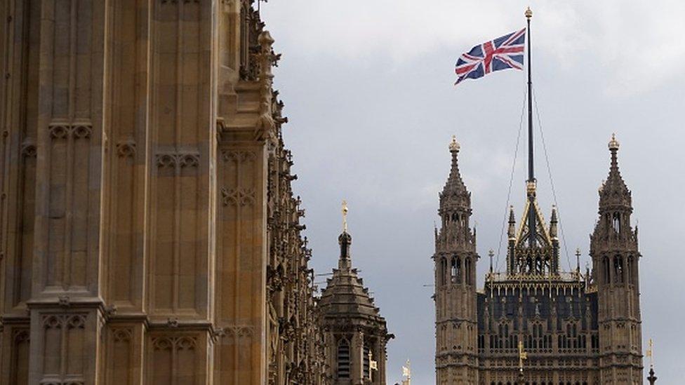 The Palace of Westminster in London