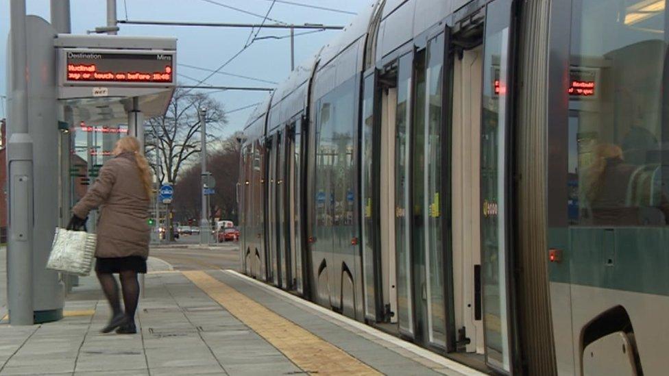 Tram in Nottingham