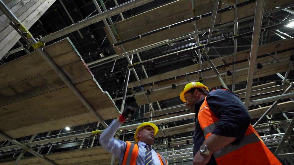 Scaffolding in Key Theatre