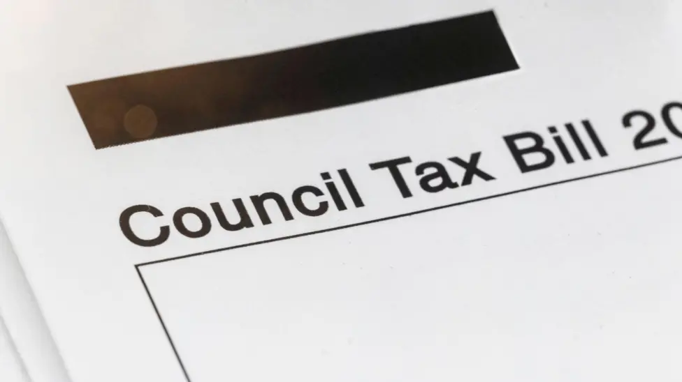 A photo of a council tax bill.