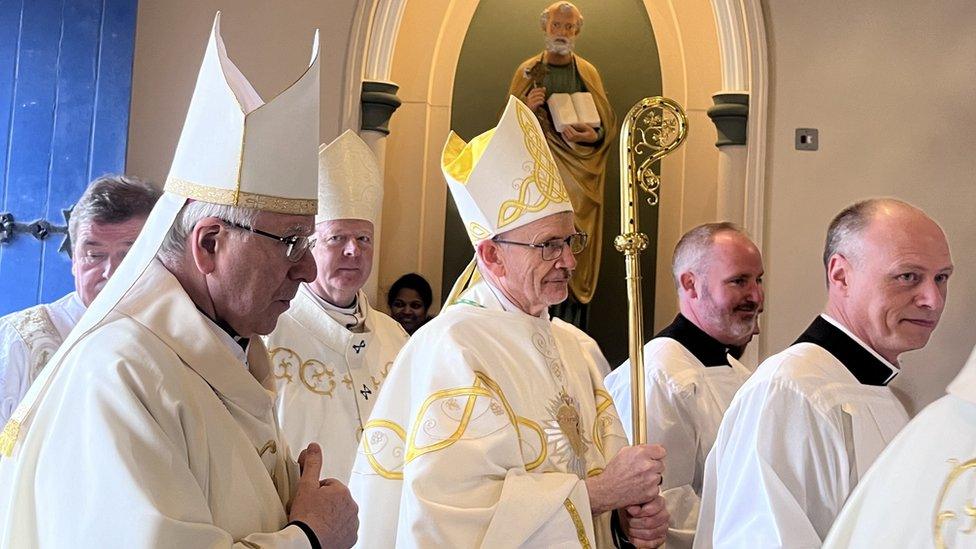 Bishop Alan McGuckian at the installation Mass