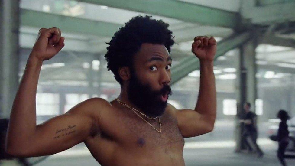 Childish Gambino in the video for This Is America