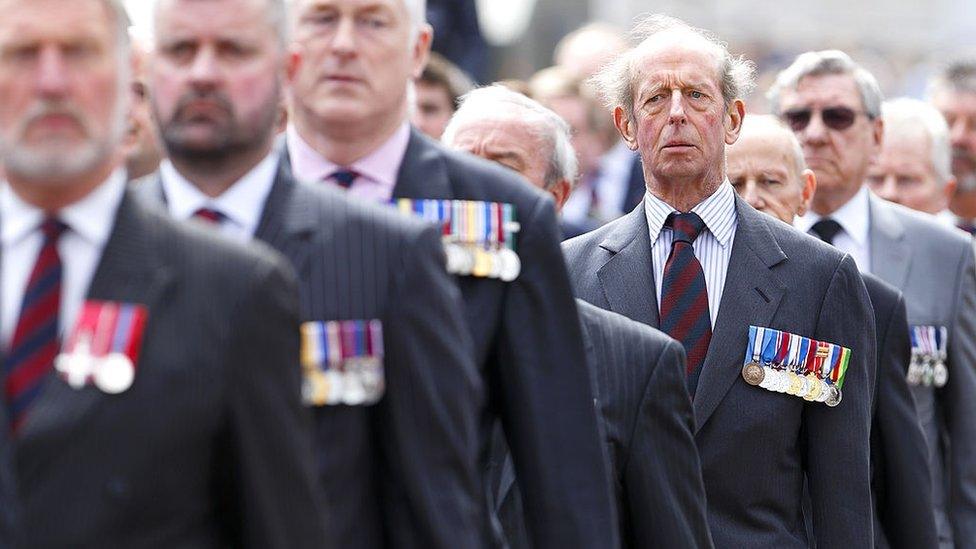 Duke of Kent marching