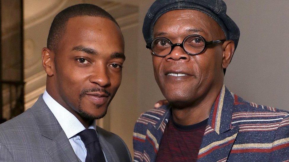 The Banker stars Anthony Mackie (left) and Samuel L Jackson