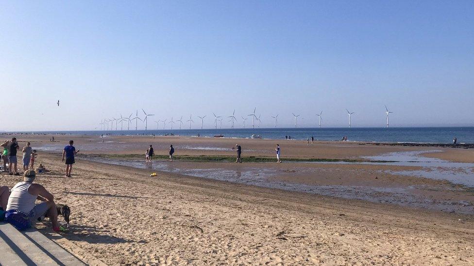 Stock image of Redcar beach