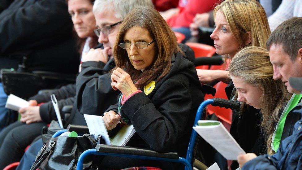 Anne Williams at her final Hillsborough Memorial Service