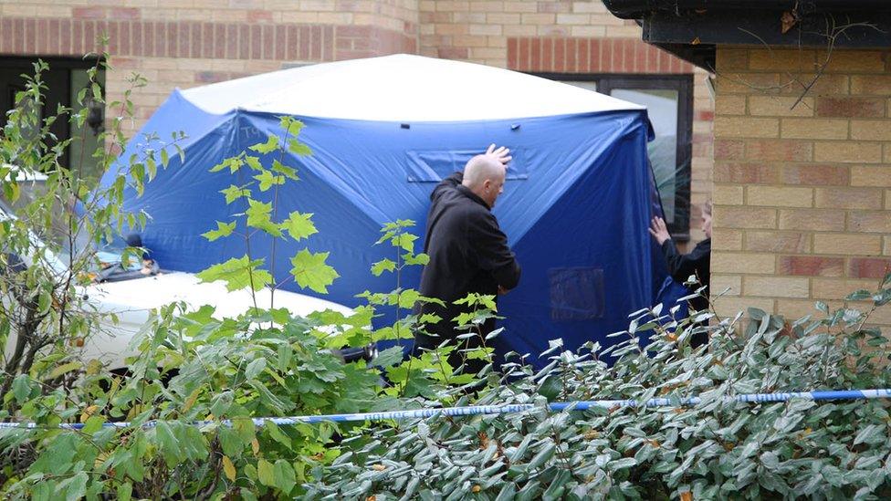 Police search at Loxbeare Drive in Furzton, Milton Keynes