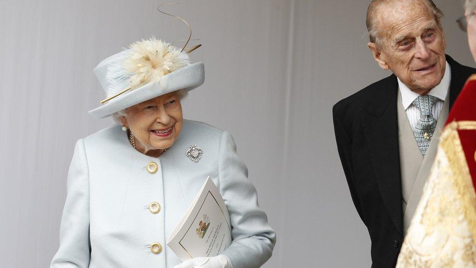 File photo dated 12/10/18 of The Queen and the Duke of Edinburgh leaving after the wedding of Princess Eugenie and Jack Brooksbank in St George's Chapel, Windsor Castle in 2018.