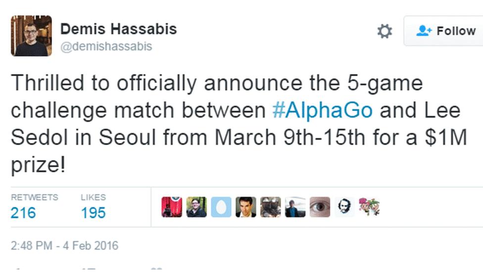 Tweet from Demis Hassabis