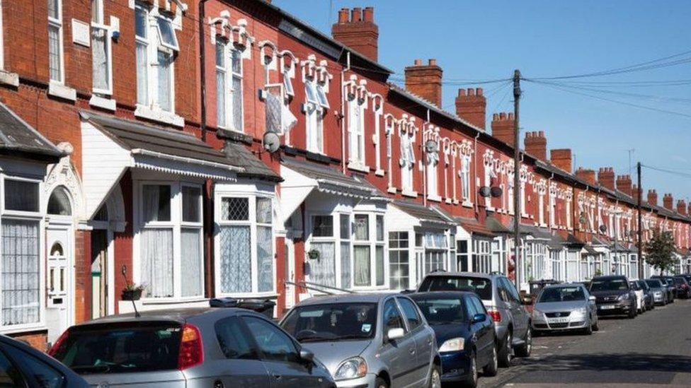 Row of terraced houses