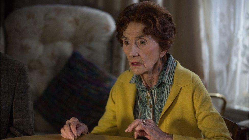 Actress June Brown starring in EastEnders