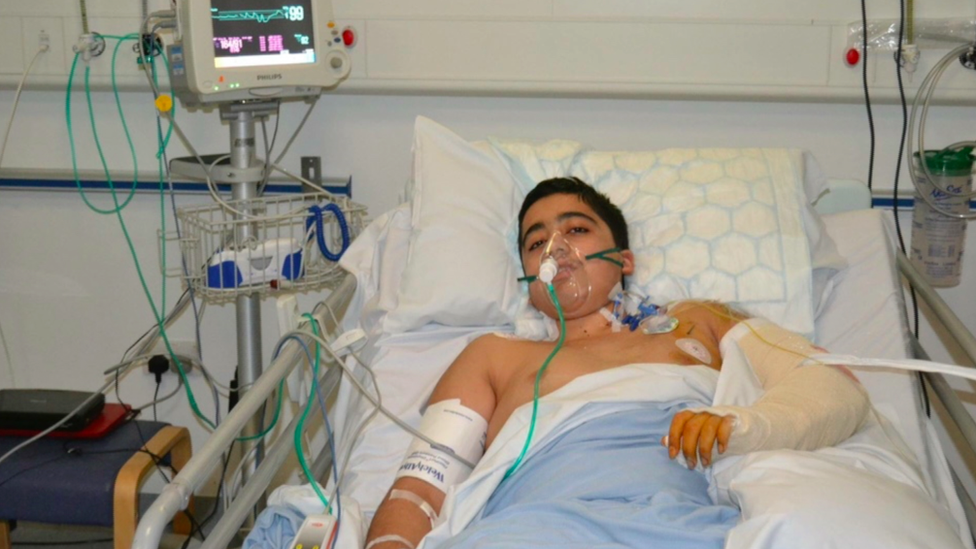 Ahmad Nawaz in hospital