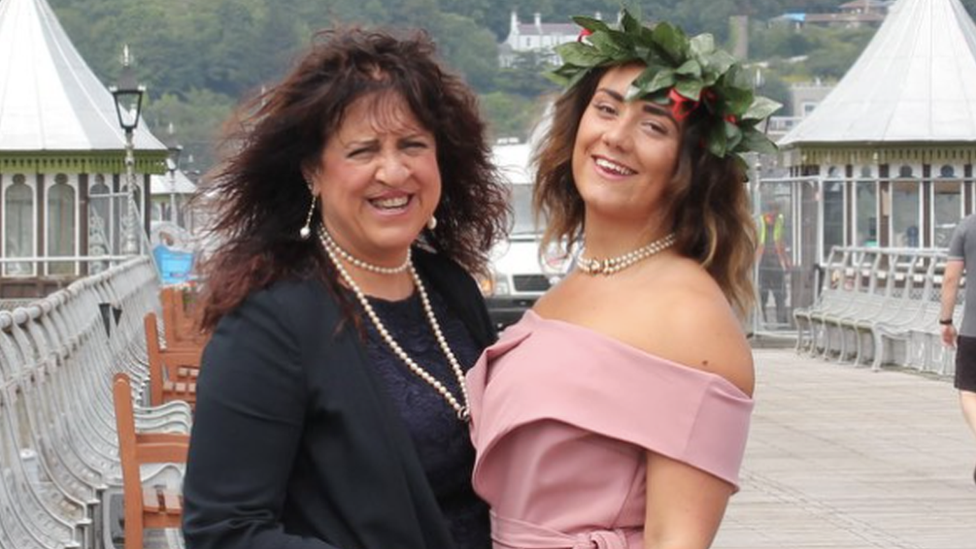 Sonja Milano and mother Manuela Levi