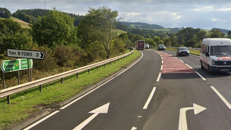 A7 between Galashiels and Selkirk