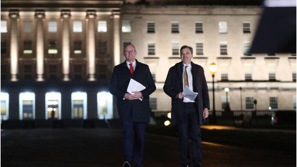 Simon Coveney and Julian Smith held a joint media conference on Thursday night