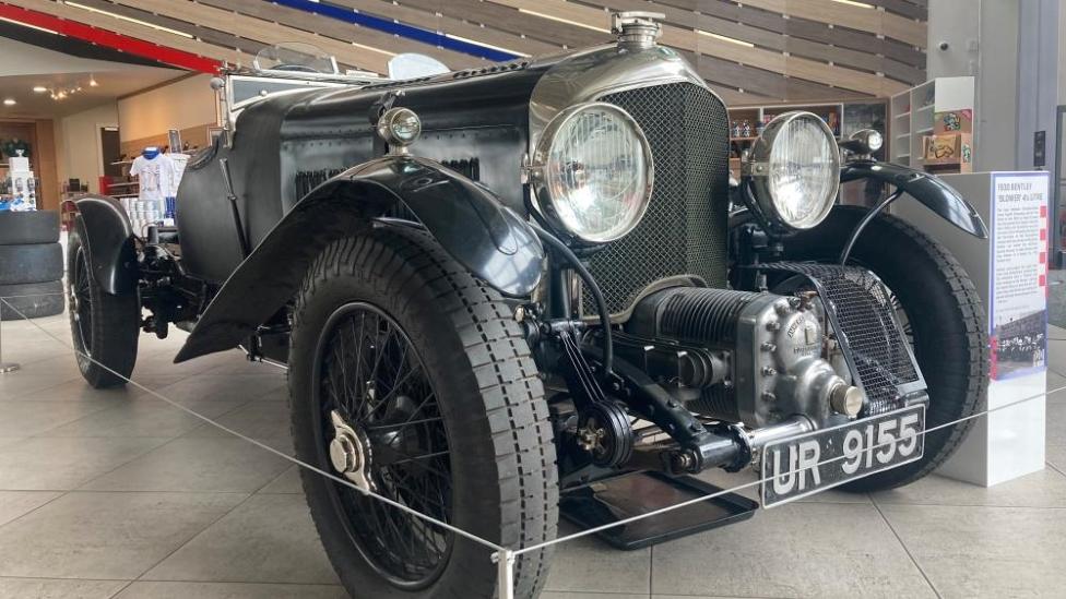 A 1930 Bentley at Silverstone Museum