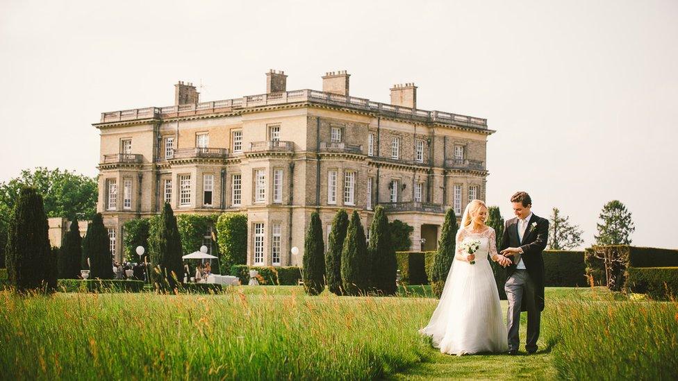 Hamish Shephard at his own wedding