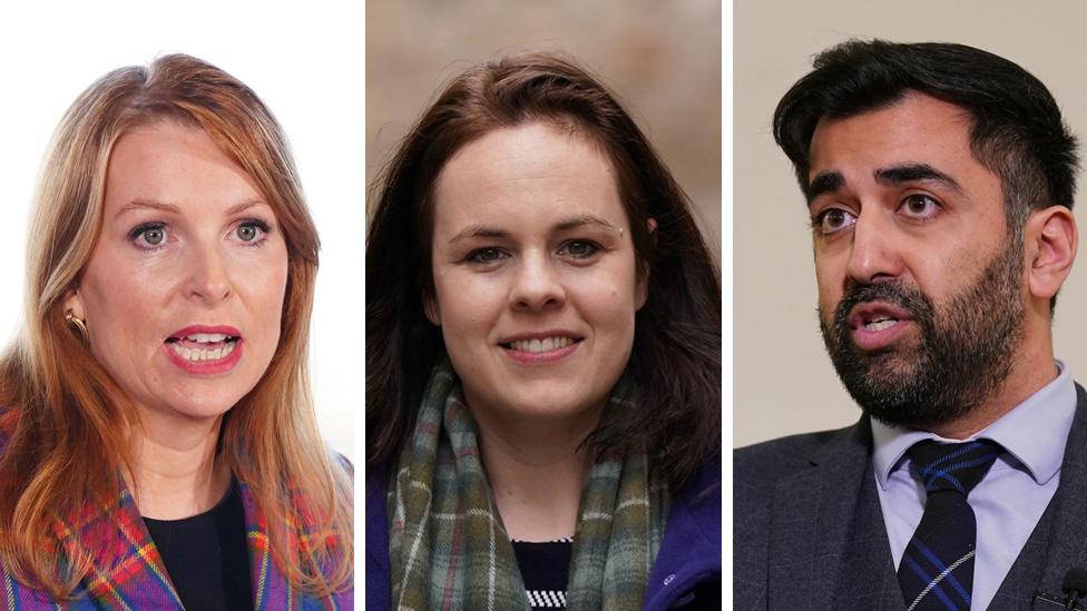 Ash Regan, Kate Forbes and Humza Yousaf