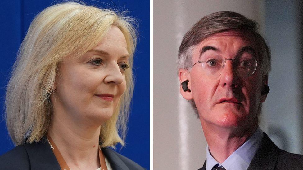 Liz Truss and Jacob Rees-Mogg