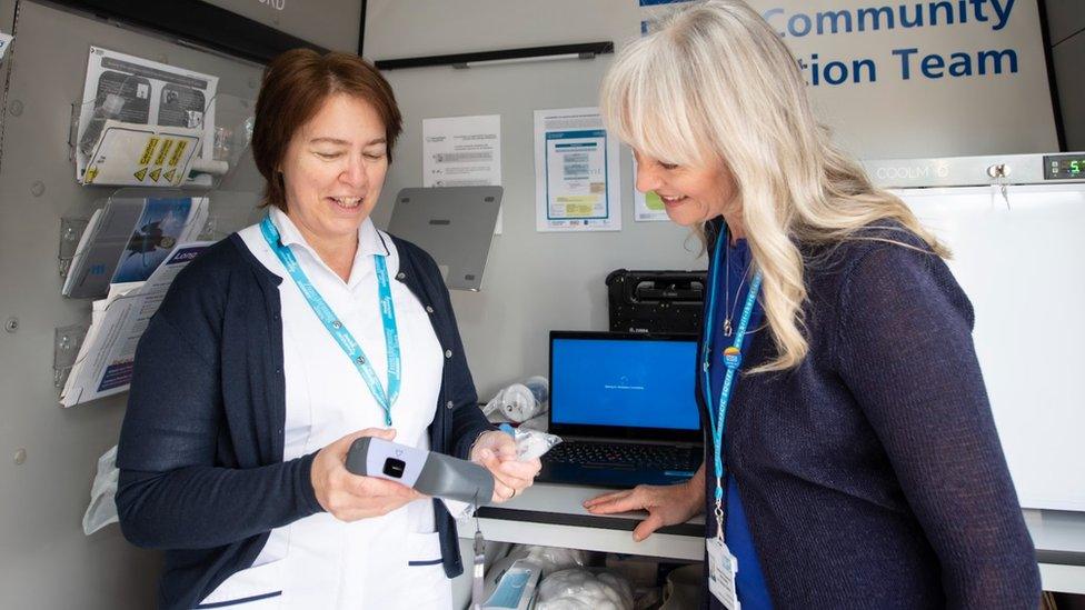 Ruth Barlow, physio and long Covid lead, Mid and South Essex Community Collaborative with Dr Sharon Hadley (right), Primary Care Respiratory Clinical Lead for Mid and South Essex Health and Care Partnership