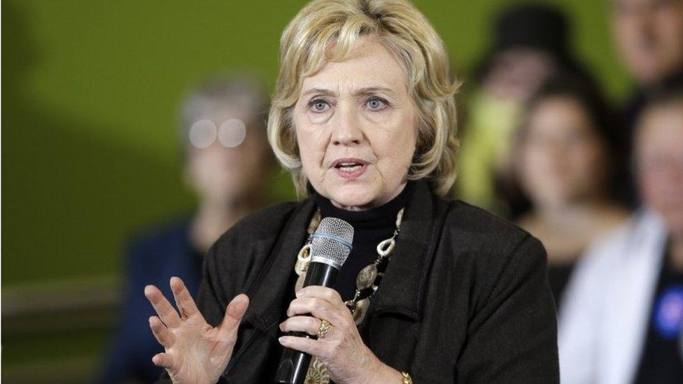 Democratic presidential candidate Hillary Clinton speaks during a town hall meeting Friday, Dec. 4, 2015, in Fort Dodge, Iowa