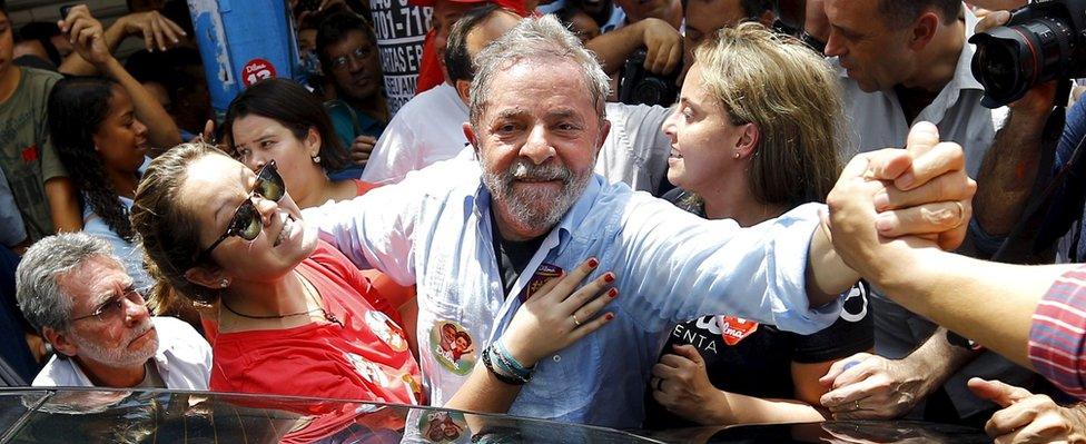 Former Brazilian president Luiz Inacio Lula da Silva