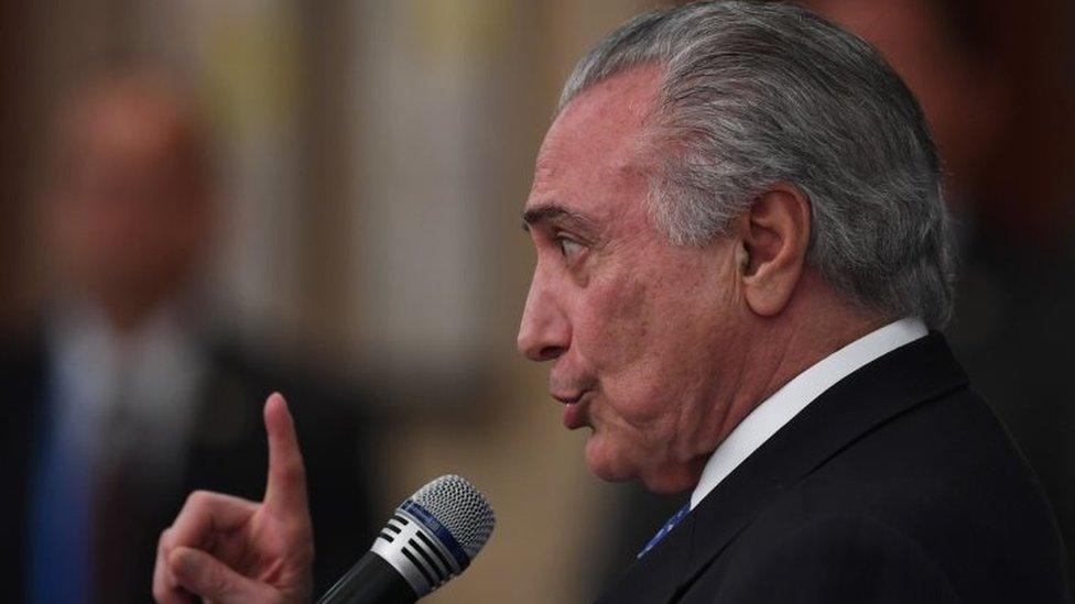 Brazil's President Michel Temer (04 September 2016)